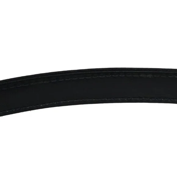 GUCCI Logo Shoulder Hand Bag Leather Navy Blue GHW Italy 35KB070